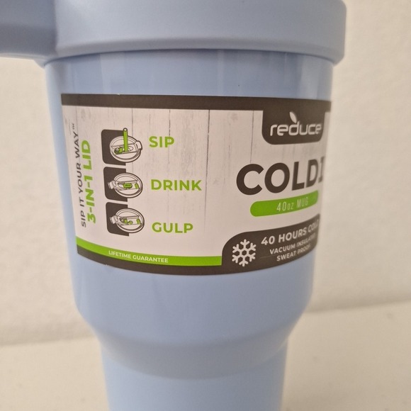 Reduce 40 oz Tumbler with Handle Stainless Vacuum Insulated Sweat Proof NEW - Picture 5 of 9